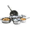9 PC COOKWARE 18/20/24 GLASS LID 9COOK