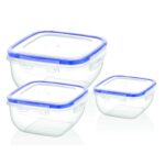 SQUARE STORAGE CONTAINER SET 3PCS BG512