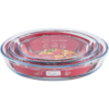 GLASS BAKING DISH 3 PCS SET 0.7+1.6+2.2L