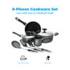COOKING SET 9PCS NON STICK