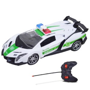 Police Toy Car Remote Control Police Toy Car Police Model Cars Mini Remote Control Cars Controlled By AA Batteries Perfect For Birthday Gifts for Kids Ages 3-8 .27-20J