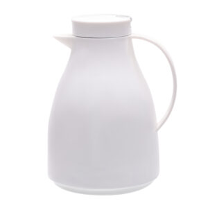 VACCUM FLASK WITH PINK GLASS 1000ml Insulated Coffee Pitcher, Insulated Coffee and Tea Drinking Pitchers for Tea and Milk Drinks with Aesthetic Design, Durable, Stylish and Completely Functional Coffee Pitcher