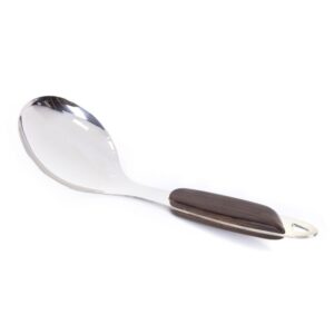 Sweet Home Highly Durable Stainless Steel Rice Spoon with Wooden Design Handle & Dishwasher Safe BH3120