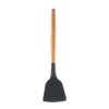 Spatula with Wooden Handle and Slotted Flat Blade - Stainless Steel, Non-Stick, Cooking, Baking, and Flipping .BH359