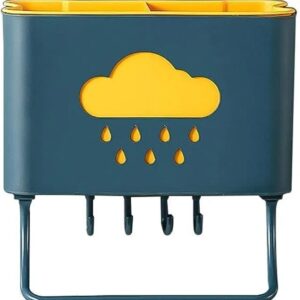 Plastic Cutlery Holder for Kitchen Spoon Holder Kitchen Wall Hanging 4 Hooks with Towel Holder.BH8206