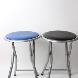 Folding Stools Mini Collapsible Stools Simple Bar Chair Dining Stools Portable Mini Stool Sturdy and Comfortable Folding Stools for Travel, Garden, Camping.CH6043