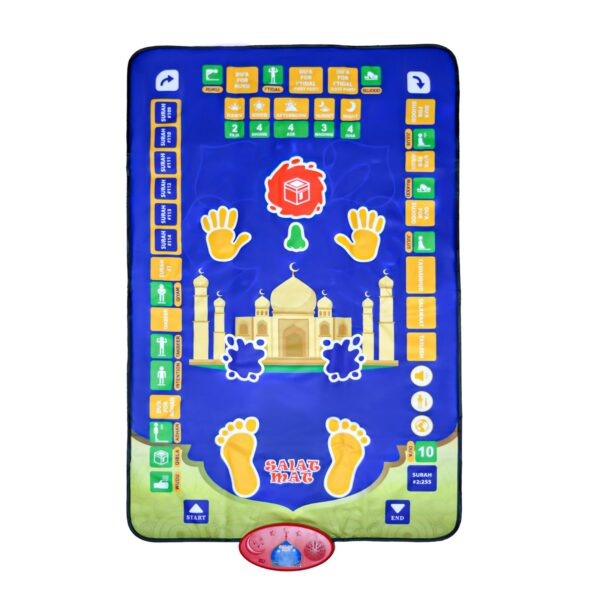 Fun&Toys Children Smart Prayer Mat in 7 Different Languages Designed With Ultra Soft Fabric Colourful & Interactive Salah Mat Age 3 & Above.LY898-8