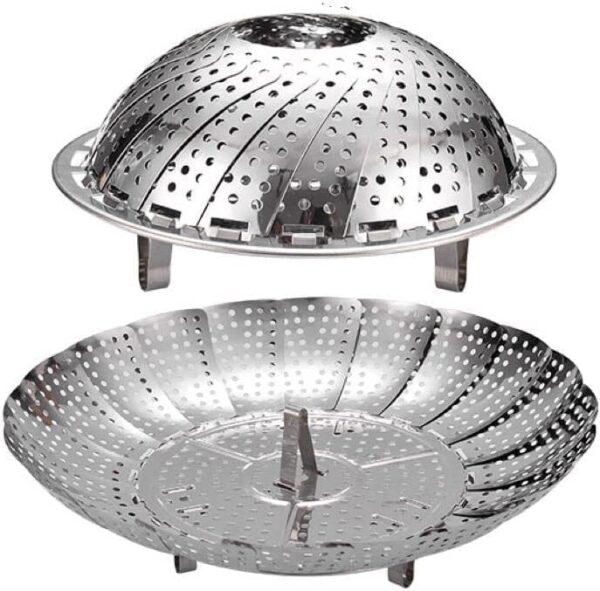 Stainless Steel Steamer Basket for Vegetable/Insert for Pots, Pans, Crock Pots & More.SH1195