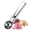 Stainless Steel Ice Cream Scoop Nonstick Anti-Freeze Melon Scoop Heavy Duty Stainless Steel Ice Cream Scooper Spade For Melon, Pies, Ice Cream & Cookie Dough.SH269
