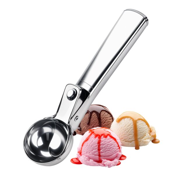 Stainless Steel Ice Cream Scoop Nonstick Anti-Freeze Melon Scoop Heavy Duty Stainless Steel Ice Cream Scooper Spade For Melon, Pies, Ice Cream & Cookie Dough.SH269