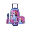 DISNEY FROZEN WE LEAD TOGETHER 5-in-1 School Gear with 16-inch KidS Trolley Backpack - Extendable Telescopic Trolley, Soft Rubber Pullers, Thermal Insulation Lunch Bag, and Water-Resistant School Set